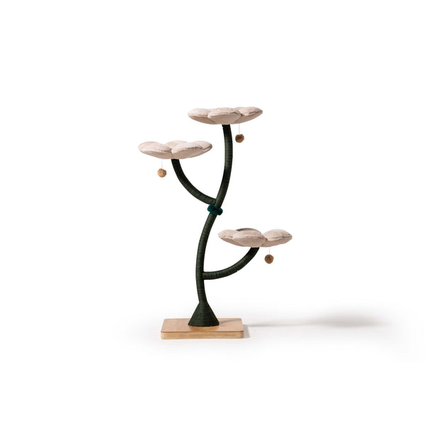 MARUVIS Beige Blossom Floral Cat Tree showcasing elegant floral design
