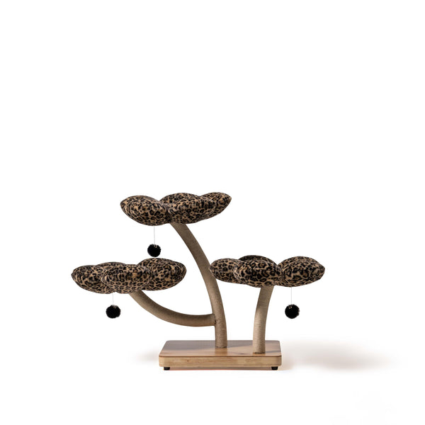 MARUVIS Leopard Blossom Cat Tree showcasing vibrant leopard print design

