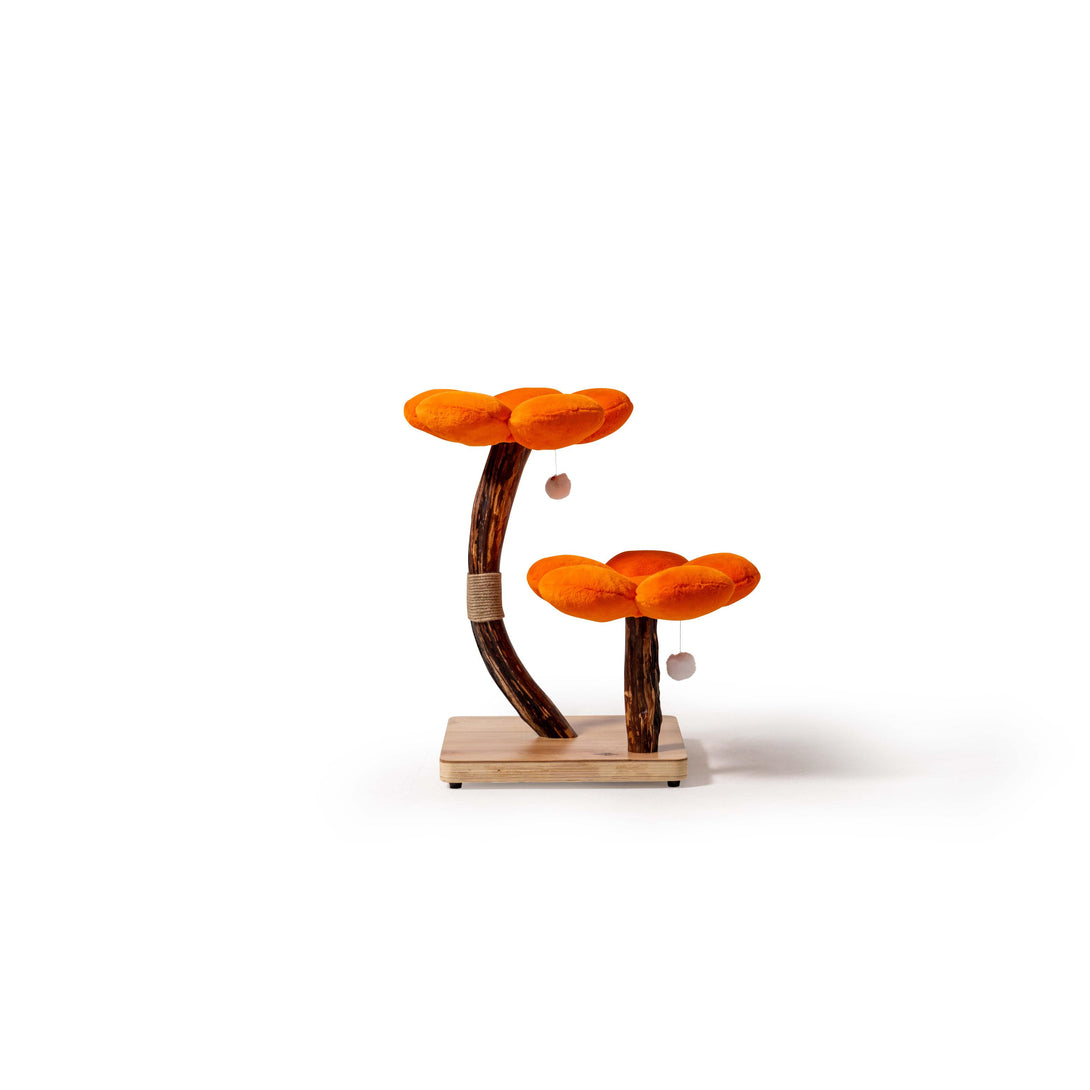 MARUVIS Orange Daisy Cat Tree showcasing vibrant floral design
