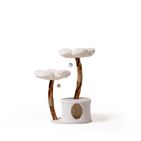 MARUVIS White Daisy Cat Tree showcasing charming floral design

