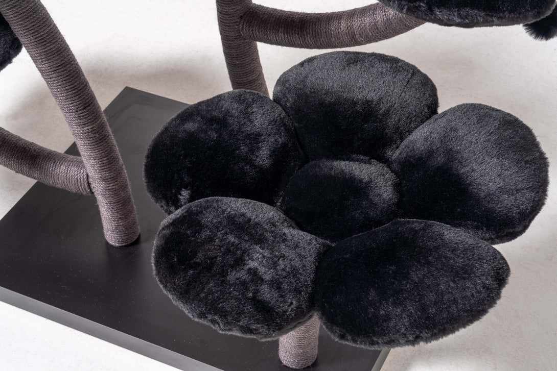 Tall cat tree designed for large cats with robust construction
