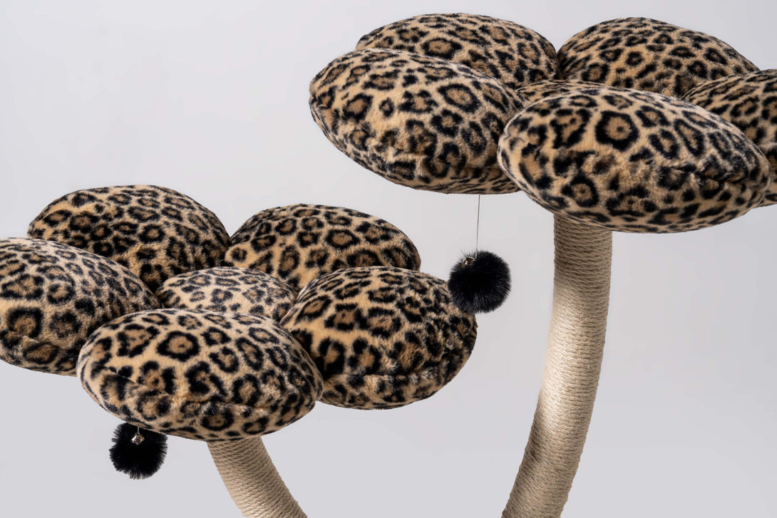 Unique design of the MARUVIS Leopard Cat Tree showcasing luxury cat furniture