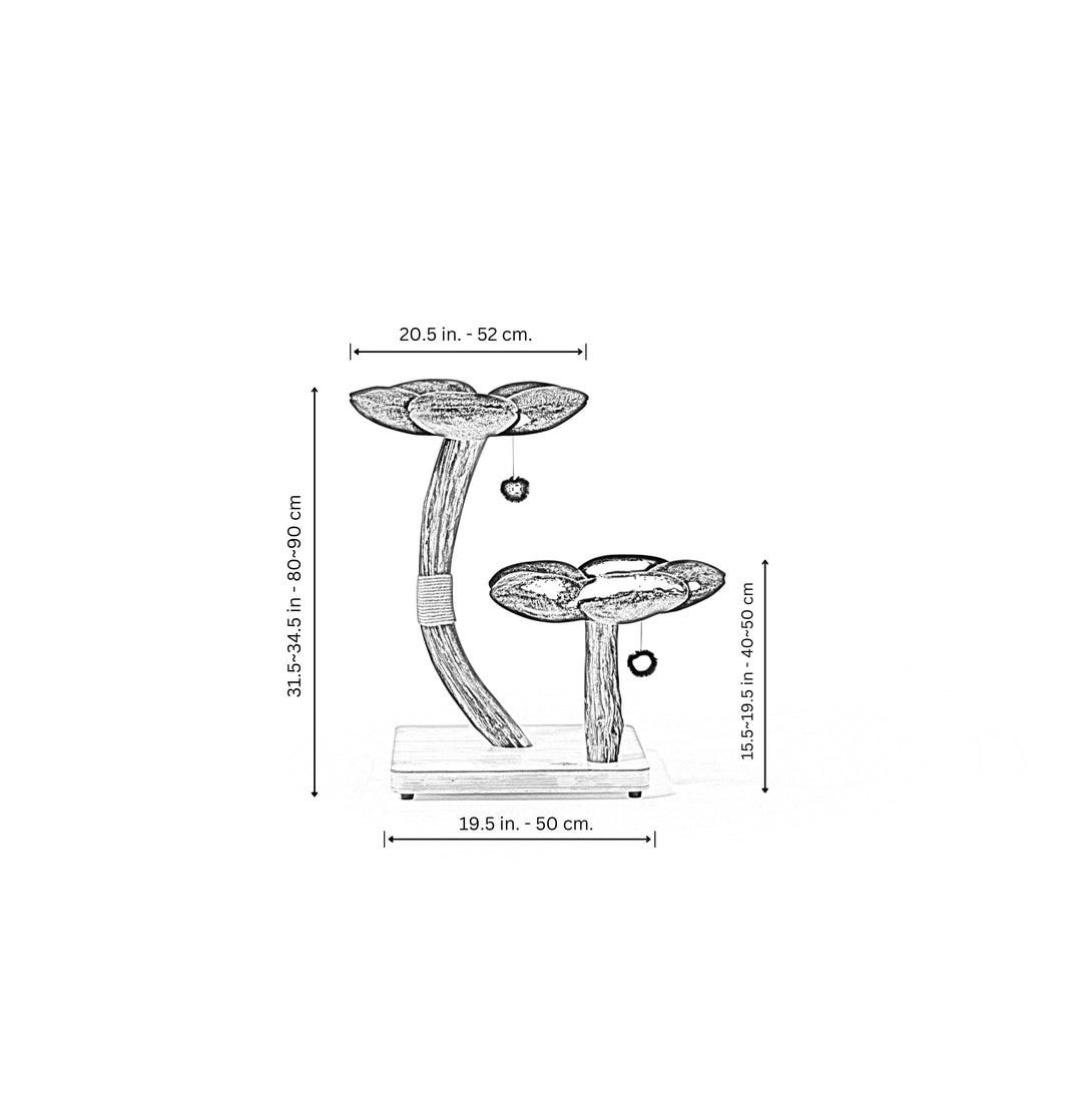 Unique design of the MARUVIS Wild Mini Cat Tree showcasing luxury cat furniture